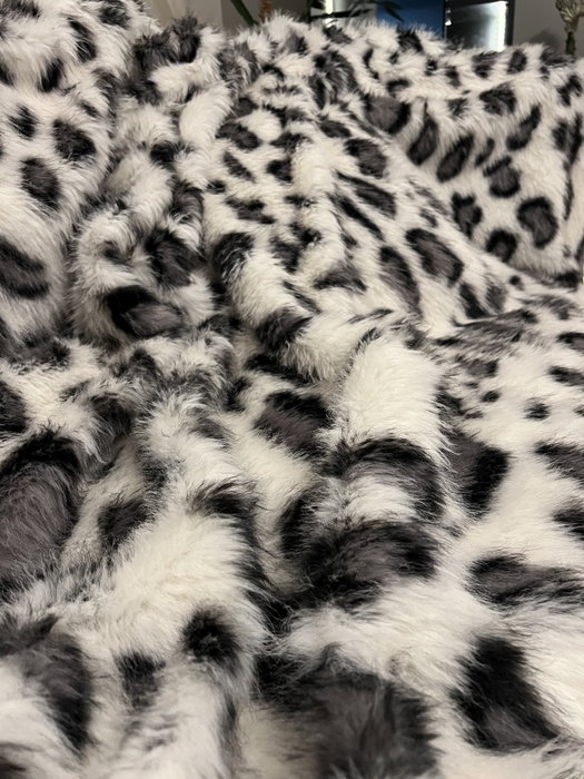 Aberto Design Funda para Sofá Leopar Gris y Negro 200 x 75 cm